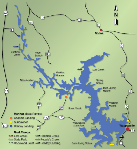 Discover Wappapello Lake Located In Southwest Missouri